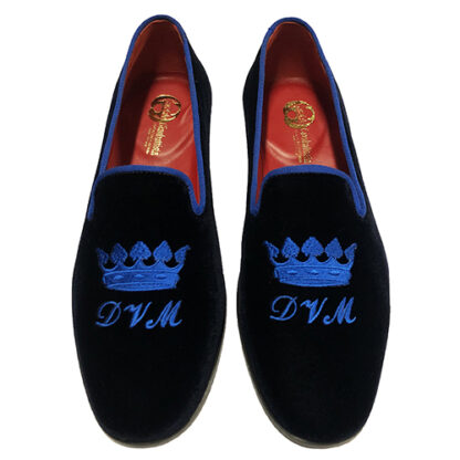 Pantofole slippers con corona e iniziali - immagine 2