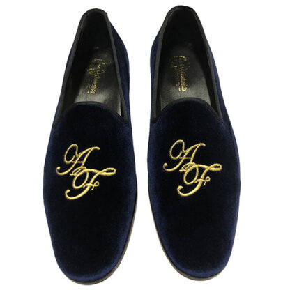 Slippers personalizzabili con iniziali in velluto - immagine 3