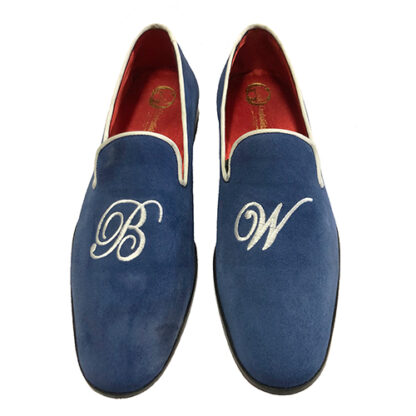 Slippers con iniziali personalizzabili in camoscio - immagine 3